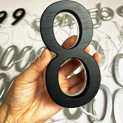 বিজ্ঞাপন 3D এক্রাইলিক ব্যাকলিট চিঠি সাইন কালো আঁকা 12cm বেধ