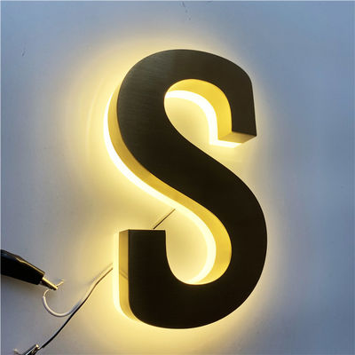 HIGHSPAN রেস্টুরেন্ট সাইন বোর্ড স্টেইনলেস স্টীল ব্যাকলিট সিই ROHS