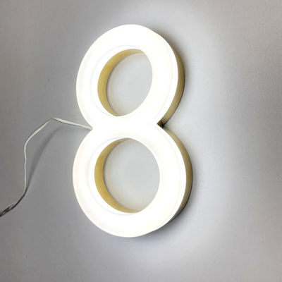 উইন্ডপ্রুফ 3D এক্রাইলিক ফ্রন্ট লিট সাইন বোর্ড 50000 ঘন্টা লাইফটাইম