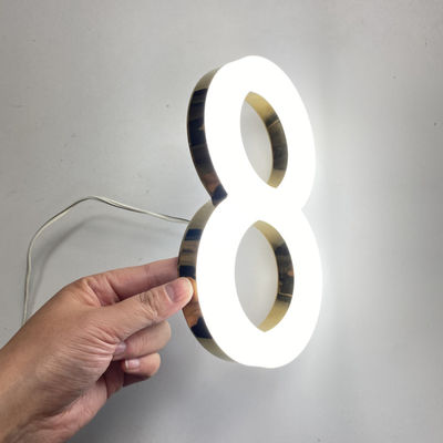 উইন্ডপ্রুফ 3D এক্রাইলিক ফ্রন্ট লিট সাইন বোর্ড 50000 ঘন্টা লাইফটাইম