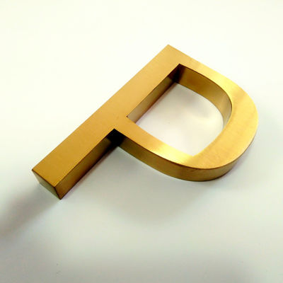 ইন্টেরিয়র অফিস ডোর মেটাল লেটার সাইন পালিশ ব্রাশড SS304 ইলেকট্রো প্লেটিং