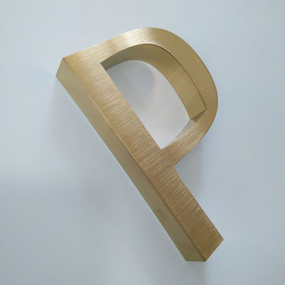 ইন্টেরিয়র অফিস ডোর মেটাল লেটার সাইন পালিশ ব্রাশড SS304 ইলেকট্রো প্লেটিং