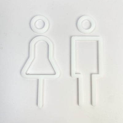 অনুপ্রেরণামূলক সাদা এক্রাইলিক বর্ণমালার অক্ষর বিজ্ঞাপন গড়া এক্রাইলিক অক্ষর