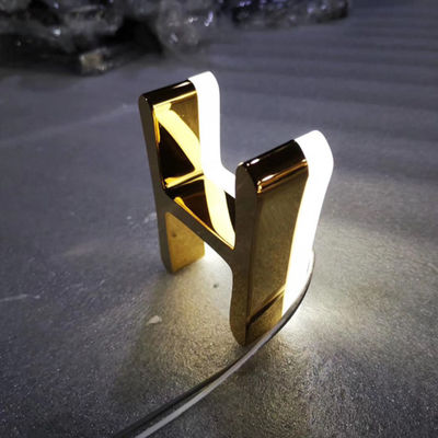 গড়া খুচরা দোকানের লোগো 3D চিঠি সাইন 3cm-15cm গভীরতা