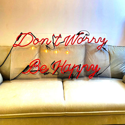 আউটডোর কাস্টম নিয়ন সাইন বর্ণমালা বর্ণমালা 12VDC লাল আলো