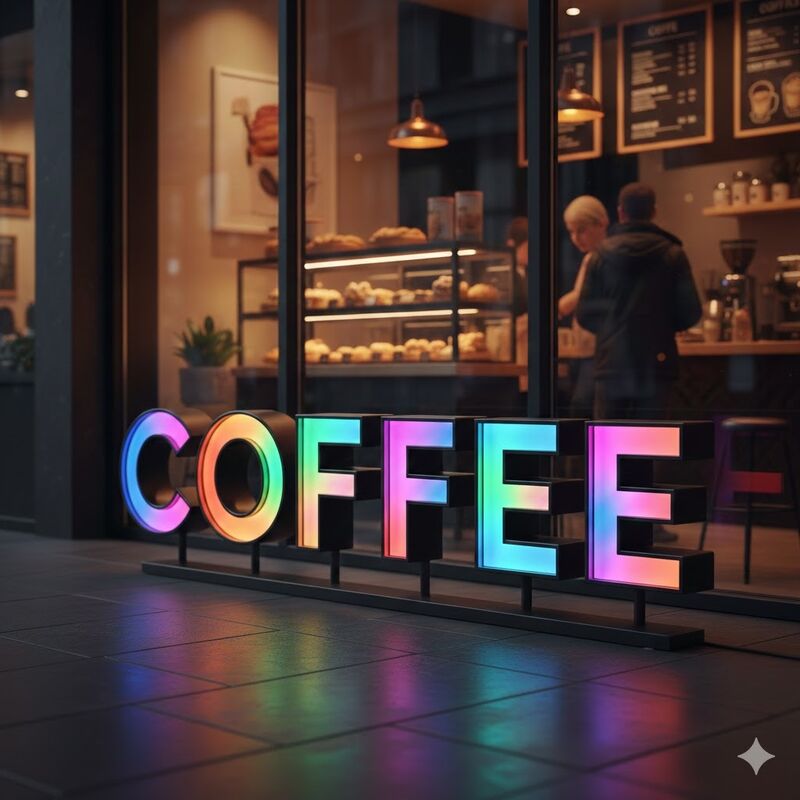 000 ঘন্টা লাইফস্পেস এলইডি চ্যানেল লেটার সাইন টাইপ চ্যানেল লেটার সাইন খুচরা বিজ্ঞাপন এবং সাইন সমাধানের জন্য নিখুঁত